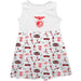 SL Benfica Girls Sleeveless Tank Dress Solid White Impressions Artwork