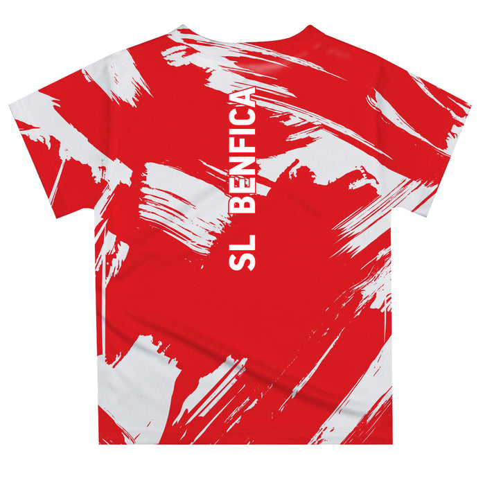 SL Benfica Paint Brush Boys Game Day Red Short Sleeve Tee - Vive La Fête - Online Apparel Store