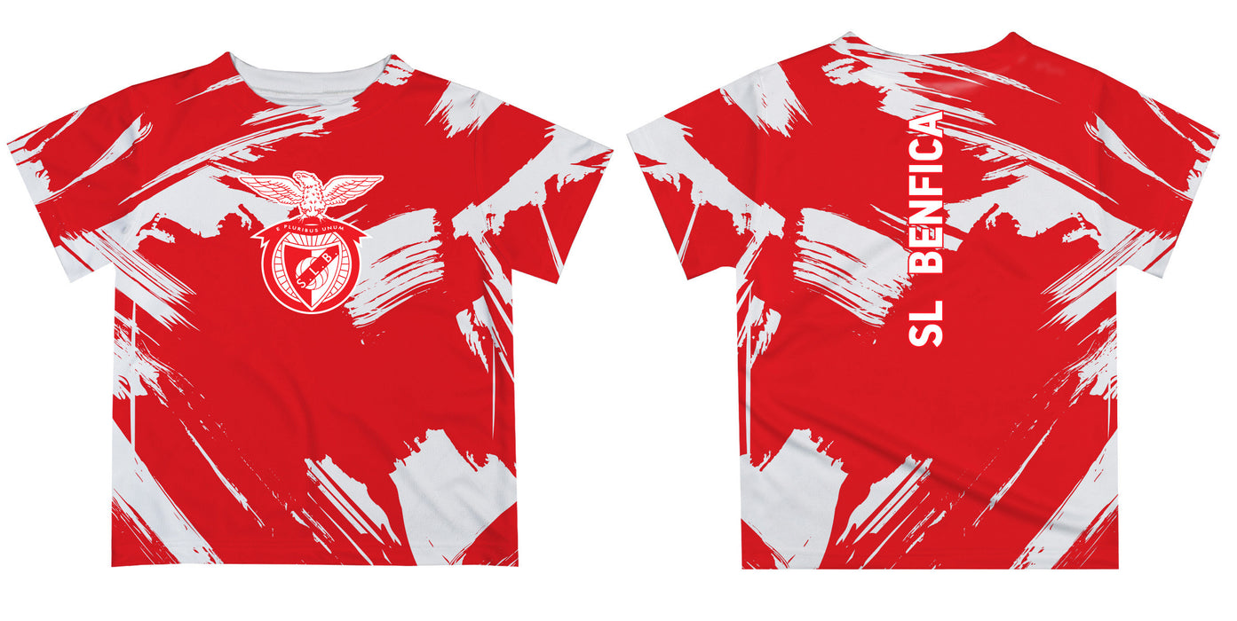 SL Benfica Paint Brush Boys Game Day Red Short Sleeve Tee - Vive La Fête - Online Apparel Store