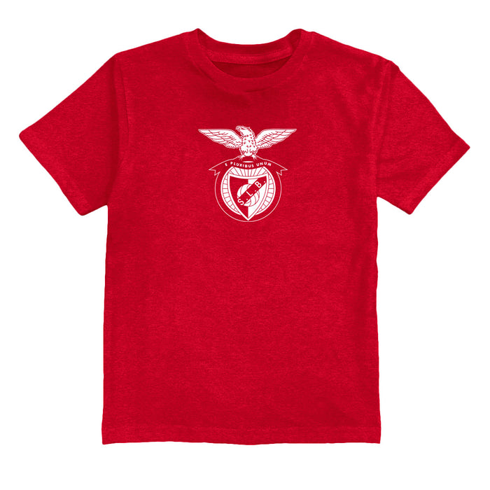 SL Benfica Impressions Artwork Red Youth Cotton T-Shirt