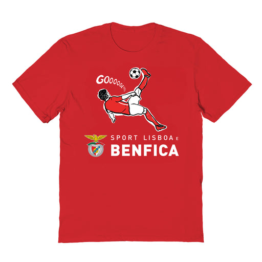 SL Benfica Impressions Artwork Red Youth Cotton T-Shirt