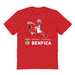 SL Benfica Impressions Artwork Red Youth Cotton T-Shirt