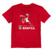SL Benfica Impressions Artwork Red Youth Cotton T-Shirt