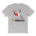 SL Benfica Impressions Artwork Grey Youth Cotton T-Shirt