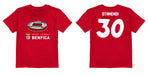 SL Benfica Impressions Artwork Red Youth Cotton T-Shirt - Vive La Fête - Online Apparel Store
