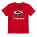 SL Benfica Impressions Artwork Red Youth Cotton T-Shirt