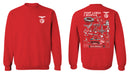 SL Benfica Impressions Artwork Cotton Fleece Long Sleeve Crew Neck - Vive La Fête - Online Apparel Store