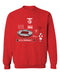 SL Benfica Womens Red Cotton Crewneck Pullover Sweatshirt