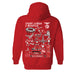 SL Benfica Team Impressions Artwork Women Cotton Fleece Long Sleeve Hoodie - Vive La Fête - Online Apparel Store