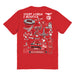 SL Benfica Impressions Artwork Womens Cotton Tshirt - Vive La Fête - Online Apparel Store