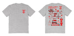 SL Benfica Impressions Artwork Womens Cotton Tshirt - Vive La Fête - Online Apparel Store