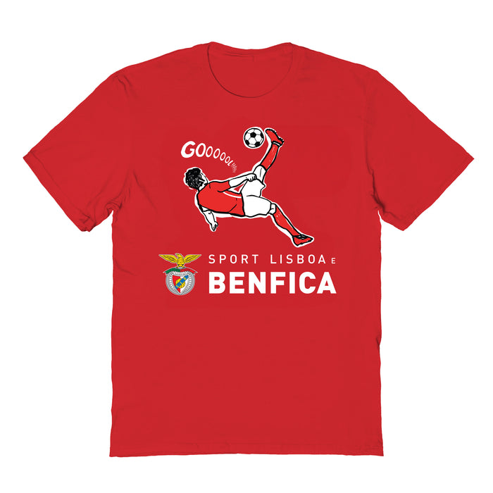 SL Benfica Womens Red Cotton Tshirt