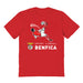 SL Benfica Womens Red Cotton Tshirt