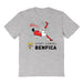 SL Benfica Womens Grey Cotton Tshirt
