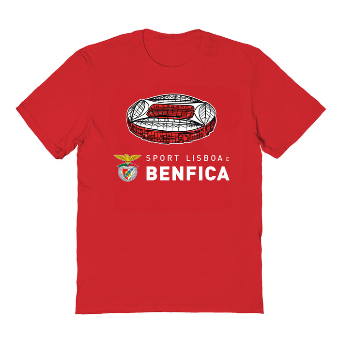 SL Benfica Womens Red Cotton Tshirt