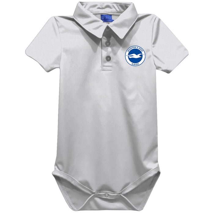 Brighton and Hove Albion Vive La Fete Solid Polo Bodysuit - White