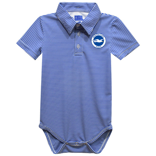 Brighton and Hove Albion Vive La Fete Polo Pencil Stripe Bodysuit - Blue