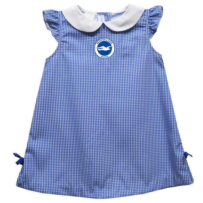 Brighton and Hove Albion Vive La Fete Gingham A-Line Dress - Blue