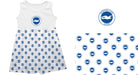 Brighton Repeat Print White Girls Sleeveless Tank Dress - Vive La Fête - Online Apparel Store
