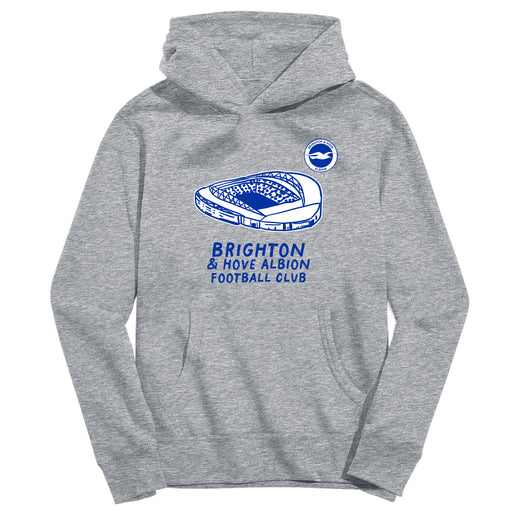 Brighton Youth Grey Pullover Cotton Hoodie