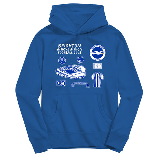 Brighton Youth Royal Pullover Cotton Hoodie