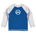 Brighton Logo Royal Boys Long Sleeve Raglan Rashguard