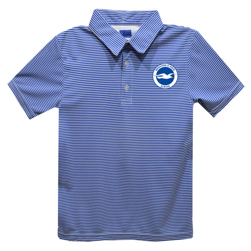 Brighton and Hove Albion Vive La Fete Pencil Stripe Polo - Blue