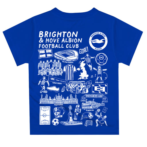 Brighton Impressions Artwork Boys Royal Short Sleeve Tee Shirt - Vive La Fête - Online Apparel Store