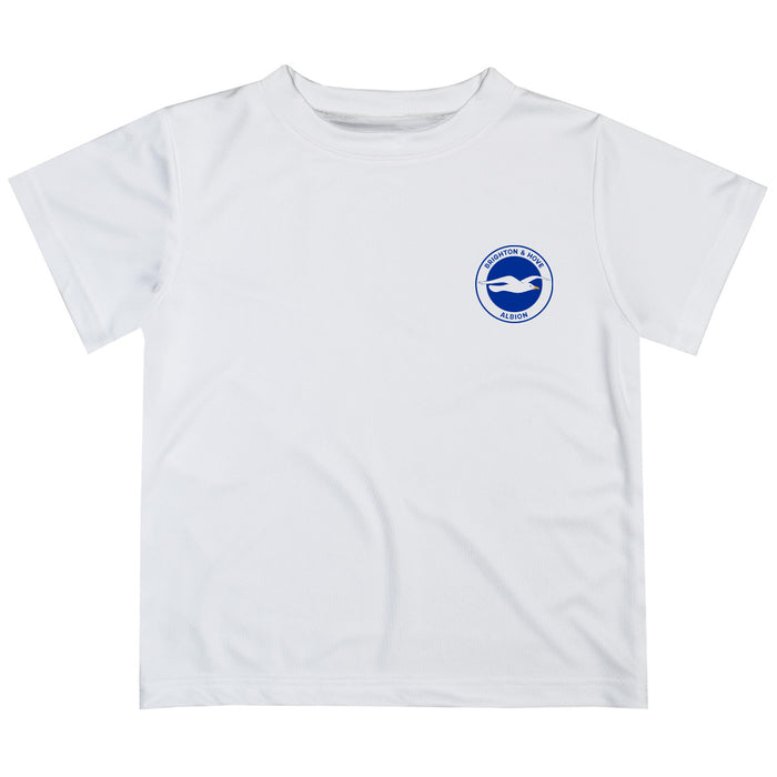 Brighton Impressions Artwork Boys White Short Sleeve Tee Shirt