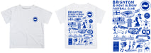 Brighton Impressions Artwork Boys White Short Sleeve Tee Shirt - Vive La Fête - Online Apparel Store