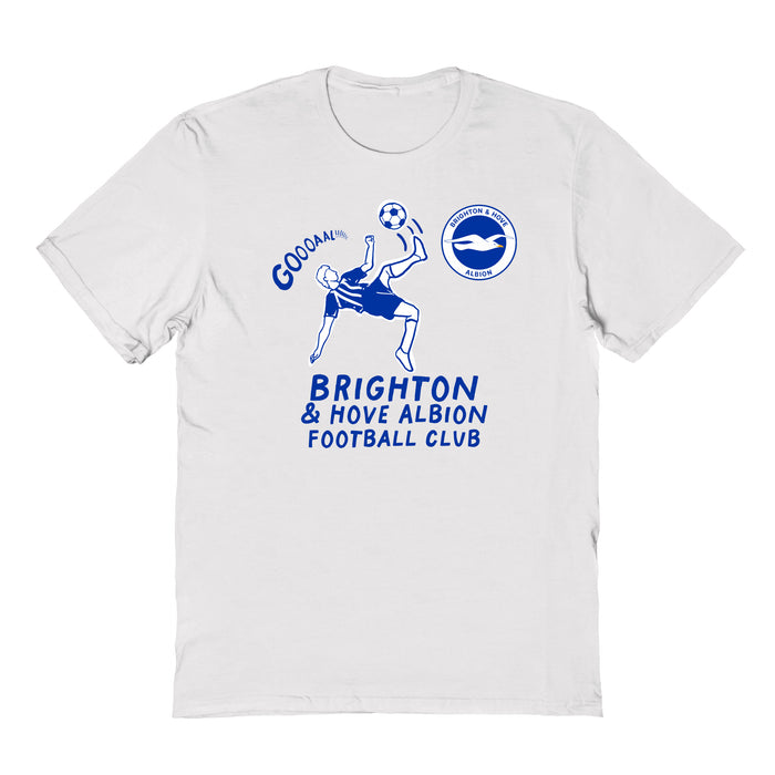 Brighton Impressions Artwork White Youth Cotton T-Shirt