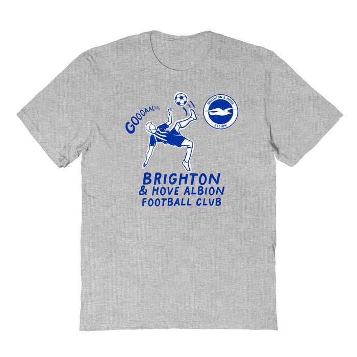 Brighton Impressions Artwork Grey Youth Cotton T-Shirt