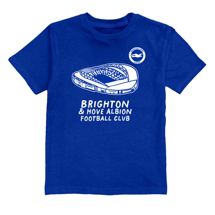 Brighton Impressions Artwork Royal Youth Cotton T-Shirt