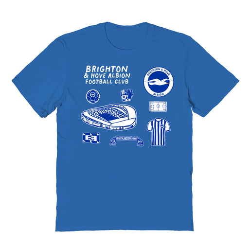 Brighton Impressions Artwork Royal Youth Cotton T-Shirt