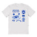 Brighton Impressions Artwork White Youth Cotton T-Shirt