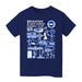 Brighton Front Impressions Artwork Navy Youth Cotton T-Shirt