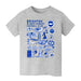 Brighton Front Impressions Artwork Grey Youth Cotton T-Shirt