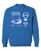 Brighton Womens Royal Cotton Crewneck Pullover Sweatshirt