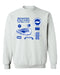 Brighton Womens White Cotton Crewneck Pullover Sweatshirt