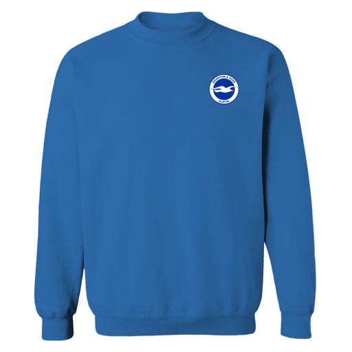 Brighton Womens Royal Cotton Crewneck Pullover Sweatshirt