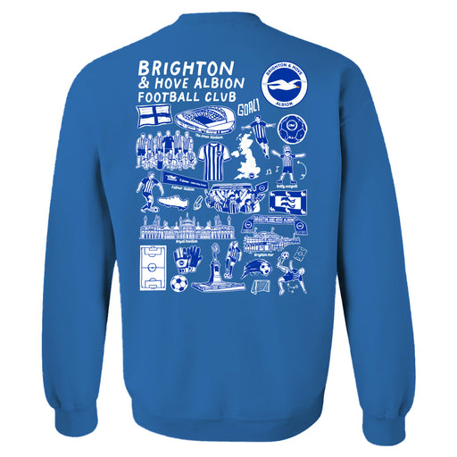 Brighton Womens Royal Cotton Crewneck Pullover Sweatshirt - Vive La Fête - Online Apparel Store
