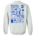 Brighton Womens White Cotton Crewneck Pullover Sweatshirt - Vive La Fête - Online Apparel Store