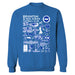 Brighton Womens Royal Cotton Crewneck Pullover Sweatshirt