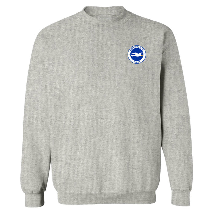 Brighton Womens Grey Cotton Crewneck Pullover Sweatshirt