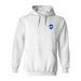 Brighton Womens White Pullover Cotton Hoodie