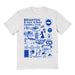 Brighton Front Impressions Artwork Womens White Cotton Tshirt