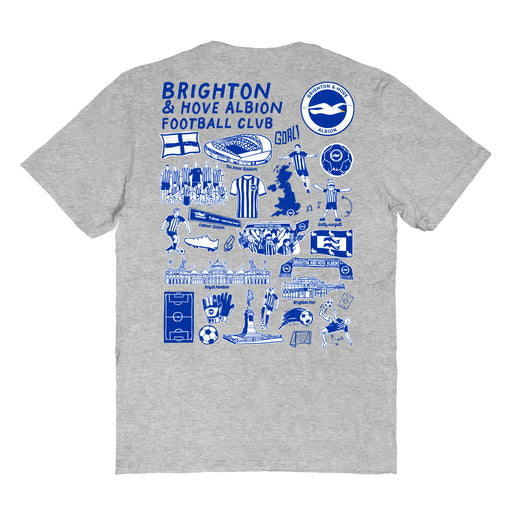 Brighton Womens Grey Cotton Tshirt - Vive La Fête - Online Apparel Store