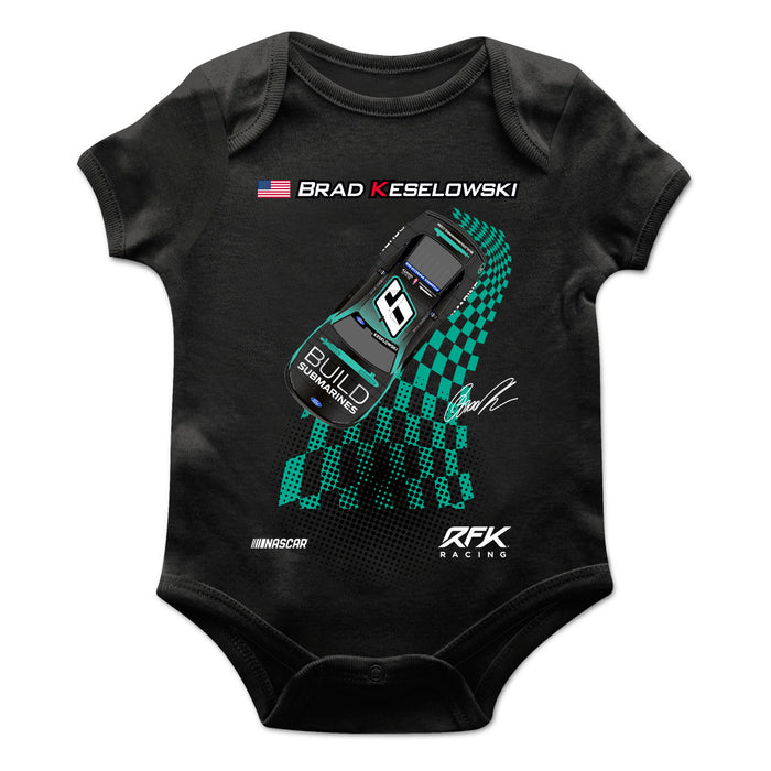 Brad Keselowski Cotton Short Sleeve Bodysuit Black