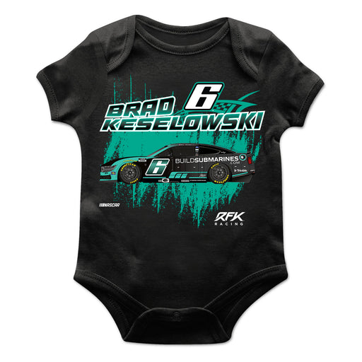 Brad Keselowski Cotton Short Sleeve Bodysuit Black