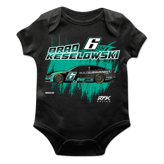Brad Keselowski Cotton Short Sleeve Bodysuit Black